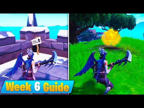 fortnite week 6 challenges guide visit 5 highest elevations battle star location season 8 - fortnite s8 week 5 cheat sheet