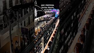 NAVIO SORRISO MAROTO MSC PREZIOSA santos cruzeiro 21/11/25 navio @cruzeiros2025  #drone #tshorts