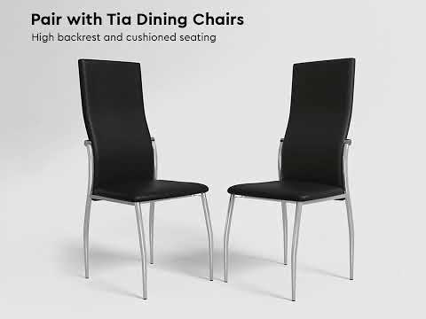 Rectangular brawn 6 seater dining table