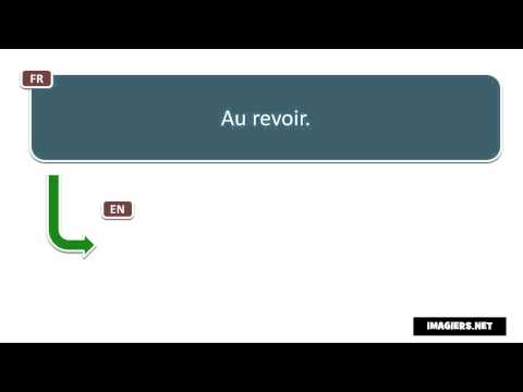 French pronunciation # Au revoir