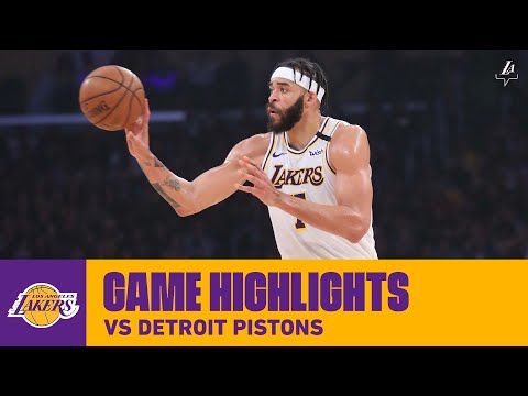 HIGHLIGHTS | Lakers Block 20 Shots vs. Detroit Pistons