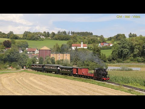 Die Härtsfeld Museumsbahn   Neresheimer Bahnhofshocketse 2023    - Unterwegs mit der Schättere