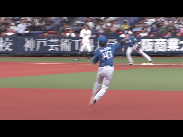【7回裏】これぞプロの守備!! ファイターズ・水野達稀 三遊間への当たりを軽快な守備でアウトにする!! 2025年9月5日 オリックス・バファローズ 対 北海道日本ハムファイターズ