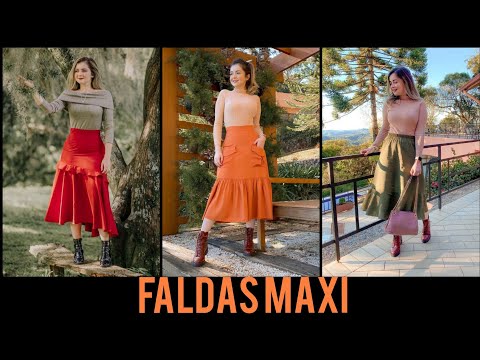 OUTFITS CON FALDAS MAXI 2021
