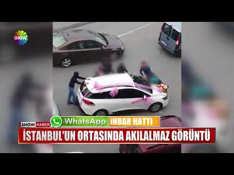 İstanbul'un ortasında akılalmaz görüntü