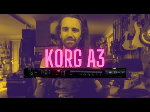 Rare Vintage 80s Korg A3 Stereo Multi-effects Processor with Korg FC6 Foot Controller Made In Japan - Legendary U2 Effects Rack image 6