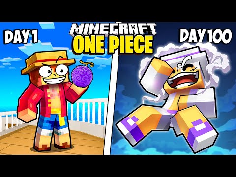 I Survived 100 Days in ONE PIECE in Minecraft