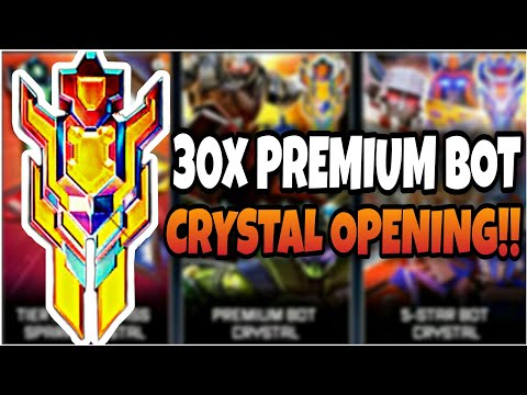 OPENING 30x PREMIUM BOT CRYSTALS!! | TRANSFORMERS FORGED TO FIGHT!!!