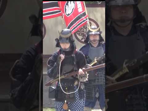 Japanese Girl fires a Matchlock Gun