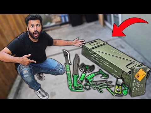 Someone Sent Me MYSTERY Packages Filled With ZOMBIE APOCALYPSE WEAPONS!! *You Won't Believe It..* Video