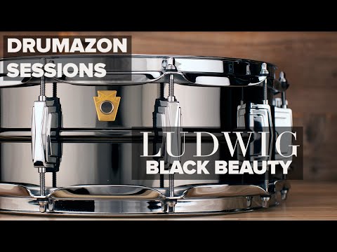 LUDWIG 14 X 5 LB416 BLACK BEAUTY SNARE DRUM, BRASS SHELL, BLACK NICKEL PLATED image 8