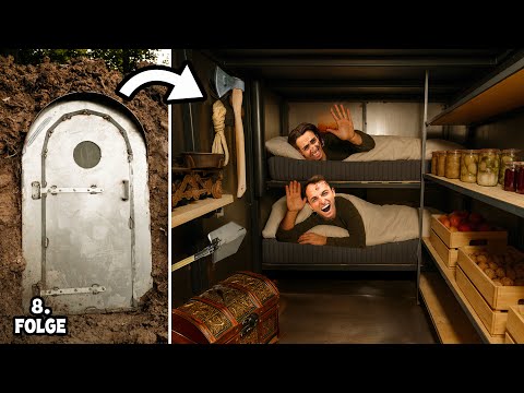 Wir richten unsern KELLER ein und bauen eine echte BUNKERTÜR