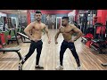 Workout with posing || Men Physiqe posing || Back workout