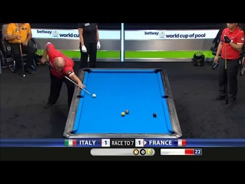 Italy vs France ᴴᴰ 2014 World Cup of Pool Round 1