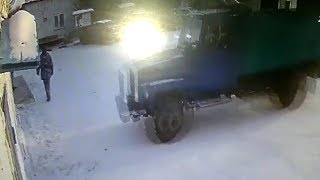 Рулевой в зоне дрифтом чуть не убил офицера. Real video