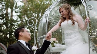 Michelle & George Rose Court Garden Disneyland Wedding