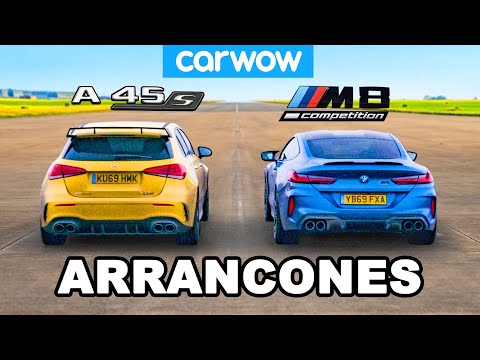 BMW M8 vs AMG A45S – ARRANCONES *modo 2WD vs AWD*