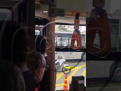 🚨 Miraflores: reportan triple choque de buses del Metropolitano cerca de la estación Angamos