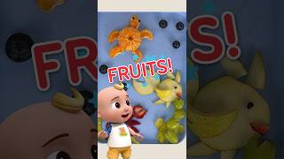 Cute Fruit Sea Creatures! 🐙🐢🍓 Yummy Beach Day Healthy Treats 🏖️#CoComelon #Shorts