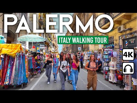 PALERMO, Sicily 🇮🇹 A Summer Dream City, 4K Walking Tour ☀️
