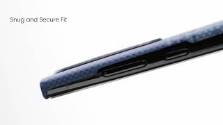 PITAKA MagEZ 4 Samsung Galaxy S24 Hoesje 600D Ultra Dun MagSafe Blauw Hoesjes