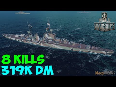 World of WarShips | Smolensk | 8 KILLS | 319K Damage - Replay Gameplay 4K 60 fps