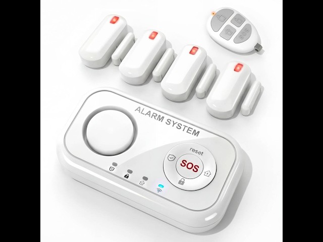 Vídeo relacionado con YISEELE Alarma para casa: Kit Alarma casa 5 GHz WiFi - con Reloj y App Gratis - Completo 1 Sirena 125dB - 6 Sensores Puerta/Ventana - 2 Mandos - 1 Central - Compatible con Alexa y Google Home