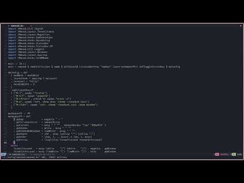 Modding Xmonad + Xmobar