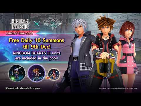 【FFBE】Summon Neo Vision unit: Sora (KHIII), Riku (KHIII) and Kairi (KHIII) 【Global】