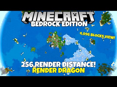 Render Dragon Updates & 256 CHUNK Render Distance! Ray Tracing Soon? Minecraft Bedrock Edition Beta