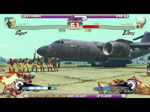 SFO Monthly August 2015 - USF4 - Top 8 Losers - SFO Benners vs Sprint