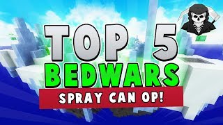 SPRAY CAN OP! - Top 5 BED WARS PLAYS of the Week!