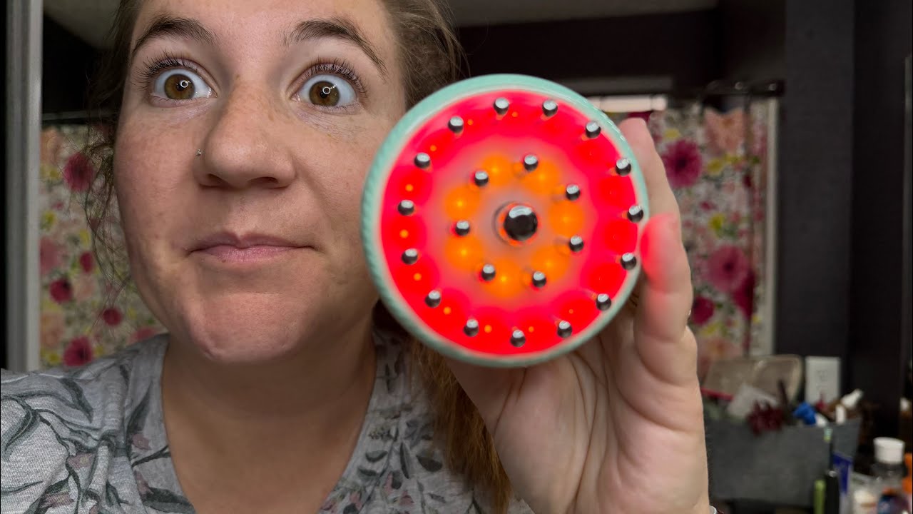 Using this Light therapy, vibration and drainage massager- FEEJOY Lymphatic Drainage Massager