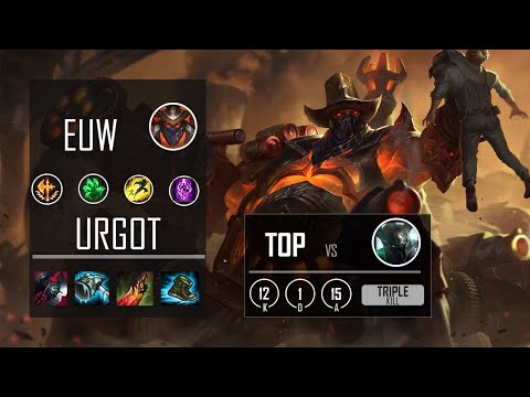 THE BEST URGOT TOP BUILD - URGOT vs MORDEKAISER  KDA 12/1/15 SEASON 10 (patch 10.6)