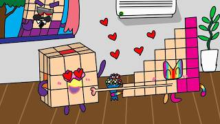 Love story Numberblocks 26 27 28| Numberblocks fanmade coloring story"