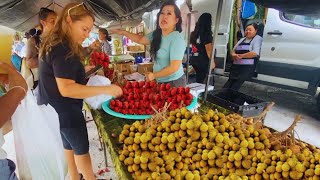🇺🇸 July 4th Weekend Asian Farmer's Market Icot Blvd at Clearwater Florida ☀️ USA 2024 🇺🇸