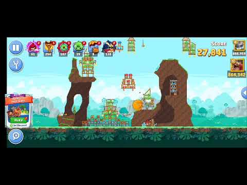 Bonus Level 9 Angry Birds Friend Tournament week 978 Three Stars with Sling Shot 16 Sept 2021
