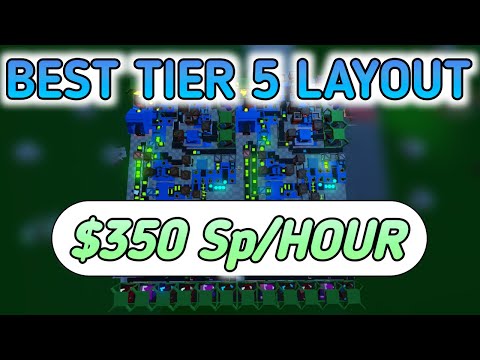 BEST TIER 5 LAYOUT FACTORY SIMULATOR! - Roblox Factory Simulator