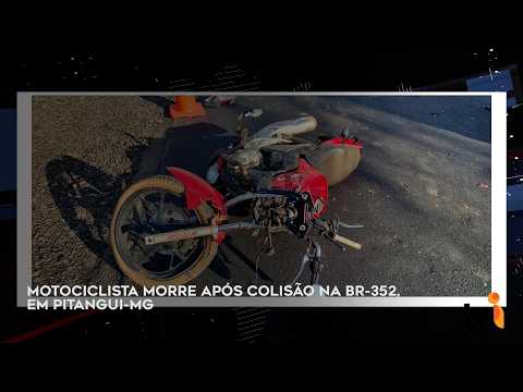 Motociclista morre após colisão na BR 352, em Pitangui MG
