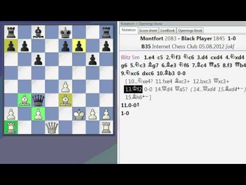 B35   Sicilian, Accelerated Dragon with 5 Nc3, main line 6