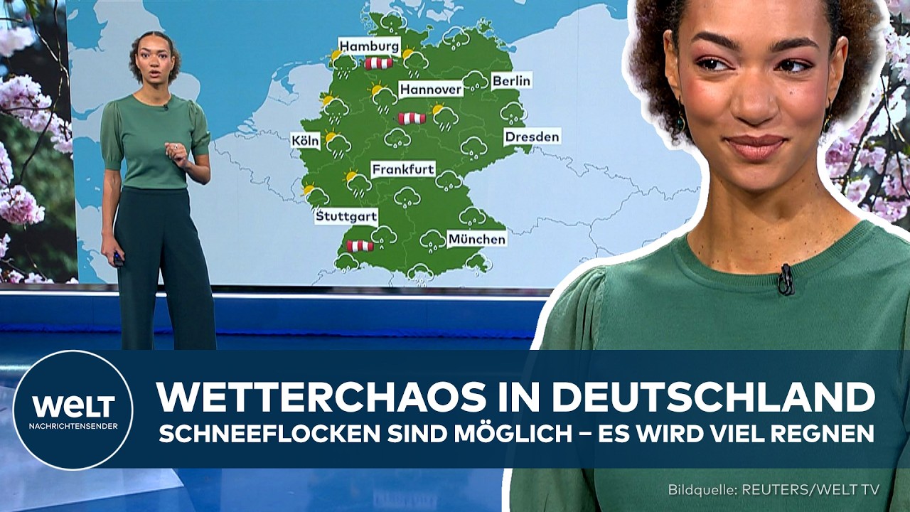 WETTER: Frühlingsschock in Deutschland – Schneeflocken sind möglich, starker Regen prägt das Wetter