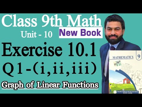 Class 9th Math New Book Ch 10 Exercise 10.1 Q1-(i,ii,iii)-9th Class Math E.X 10.1 Q1-Linear Function