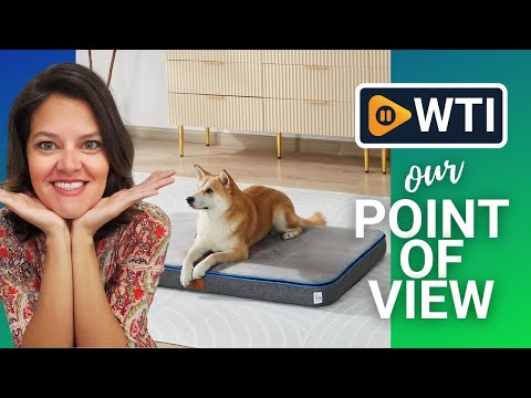 LIORCE Memory Foam XL Dog Bed - Orthopedic Waterproof Dog Bed for Crate with Removable Washable Cover (Top Can Separates) - 4"" Thick Pet Bed Mat with Nonskid Bottom - WTI product video review