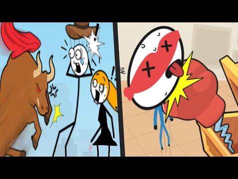 DRAW FLY vs ATTACK DRAW LINE - All Levels Satisfying Mobile STICKMAN GameplayAndroid ios