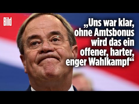 Armin Laschet schiebt Angela Merkel die Schuld zu | Bundestagswahl 2021