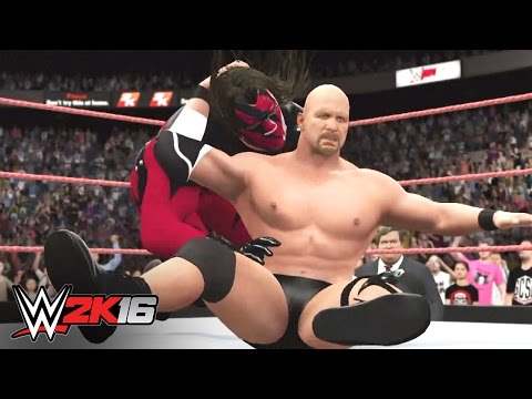 "Stone Cold" Steve Austin vs. Kane: WWE 2K16 2K Showcase walkthrough - Part 10
