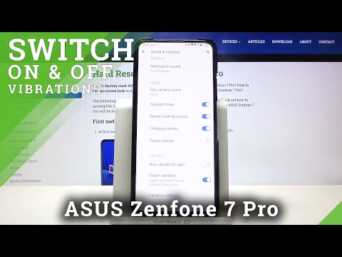 How to Access Vibrations Settings in ASUS Zenfone 7 Pro - Operate Vibration Settings