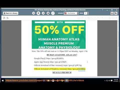50% Human Anatomy Atlas / Anatomy & Physiology / Muscle Premium Discounts Video