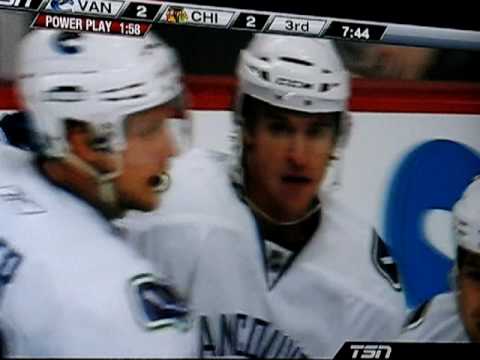 Willie Mitchell Hit on Jonathan Toews (October 21st 2009)