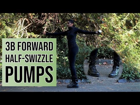 Adult 3 B Forward Half-Swizzle Pumps #adultfigureskating
